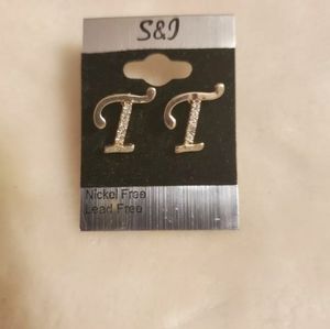 New "T" Diamond Earrings